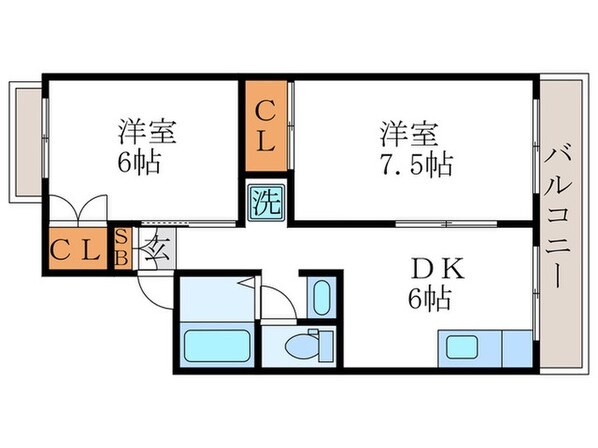 セジュ－ルワイの物件間取画像